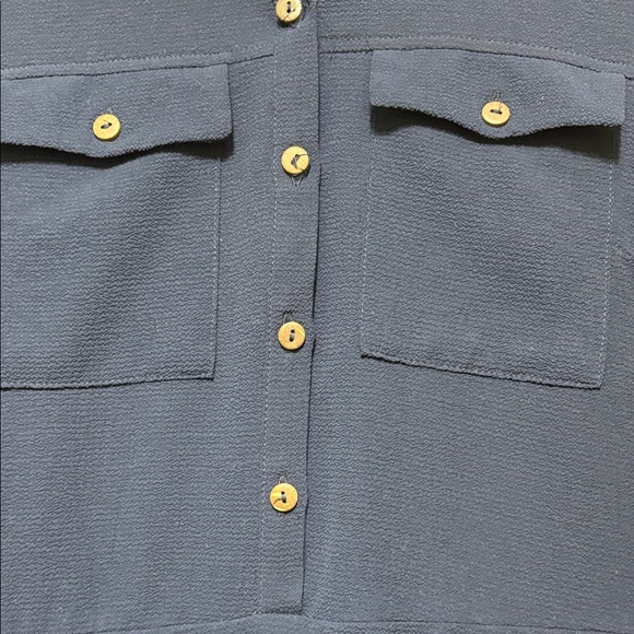 Monteau Deep Blue Textured Top - Picture 3 of 12